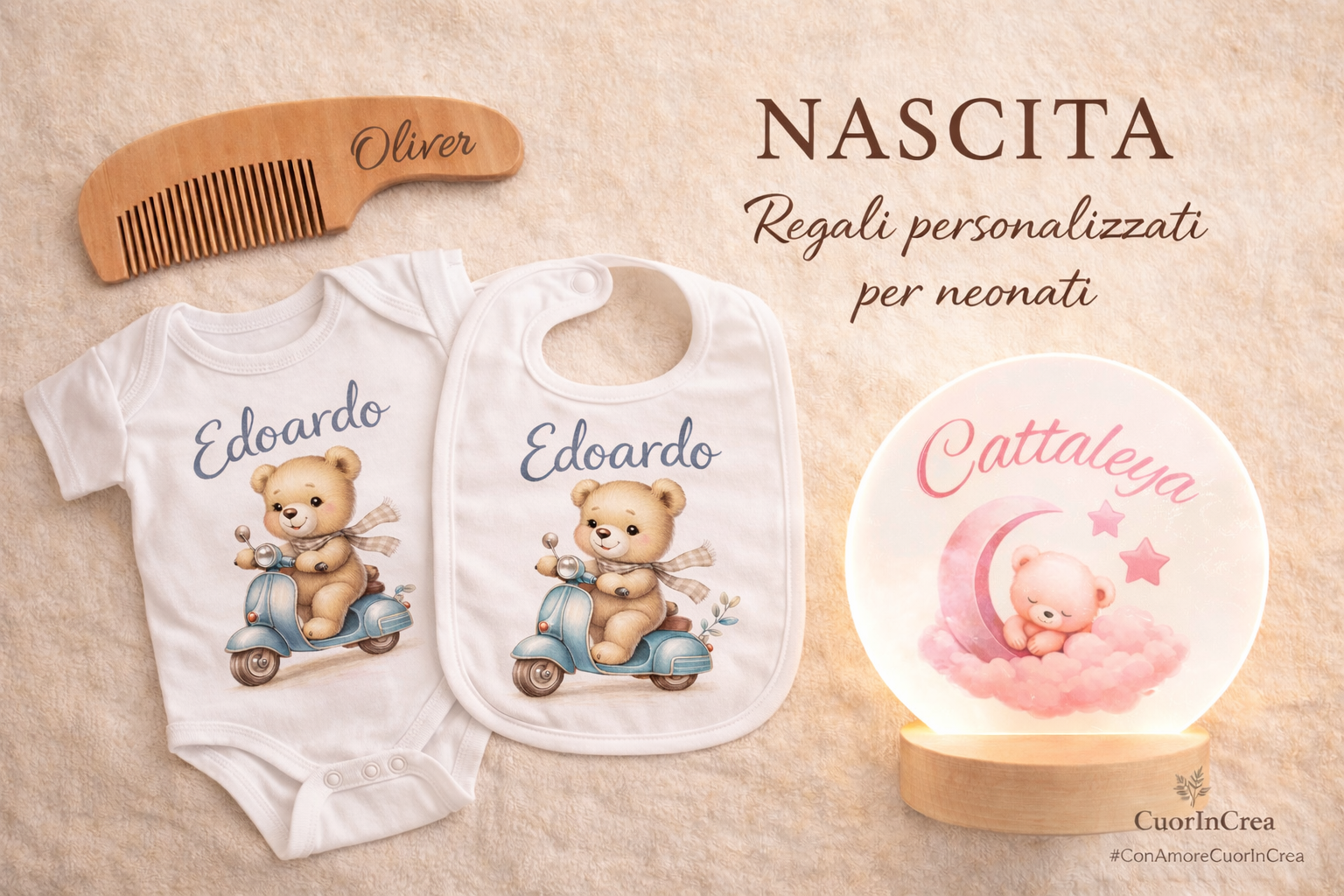 Regali personalizzati nascita e battesimo
