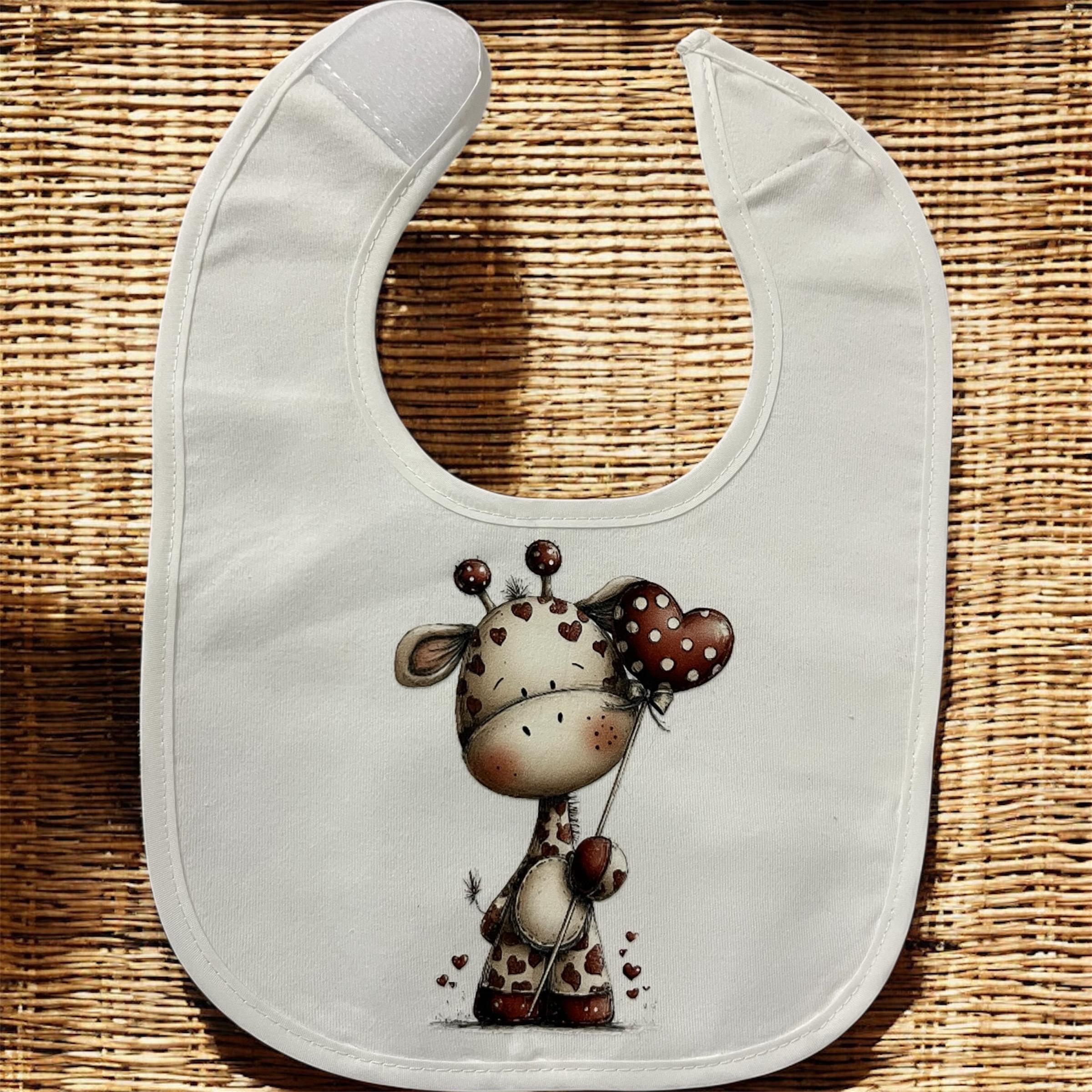 Bavaglino Neonato Personalizzato Romantico – Idea Regalo Nascita per Bimbo e Bimba