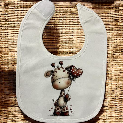 Bavaglino Neonato Personalizzato Romantico – Idea Regalo Nascita per Bimbo e Bimba