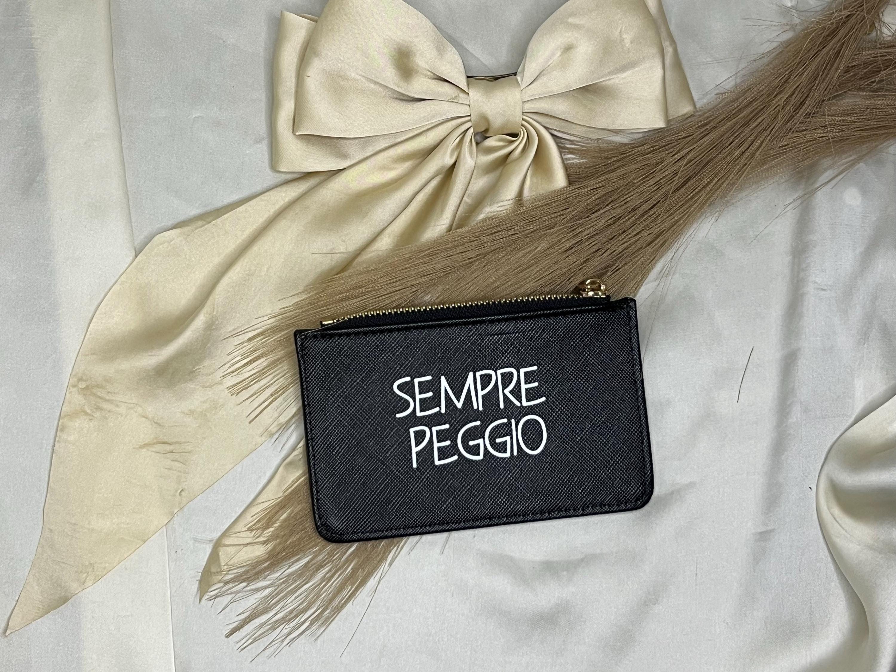 Portafoglio con frase divertente – Porta carte e portamonete con zip – Idea regalo ironica