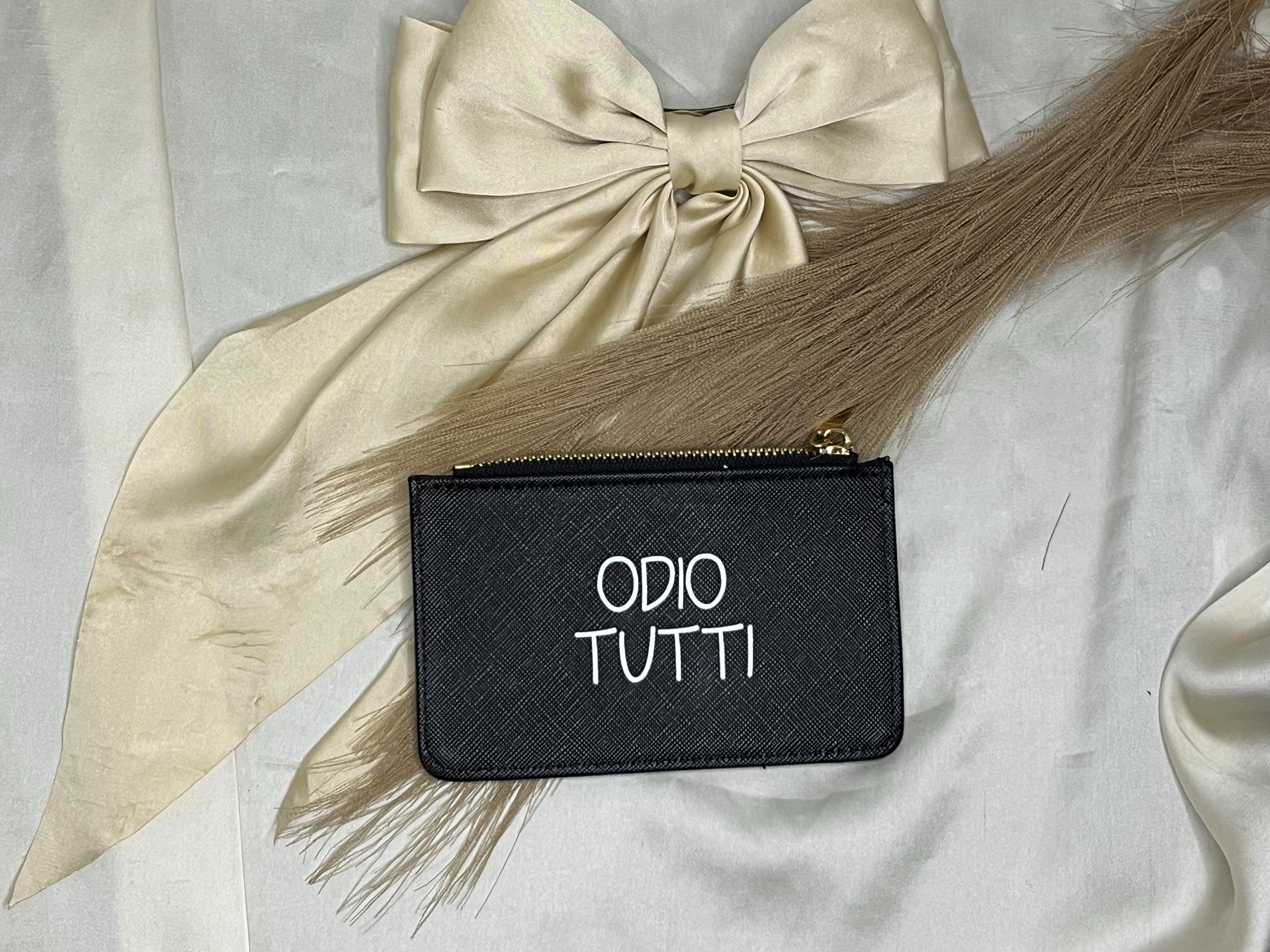 Portafoglio con frase divertente – Porta carte e portamonete con zip – Idea regalo ironica