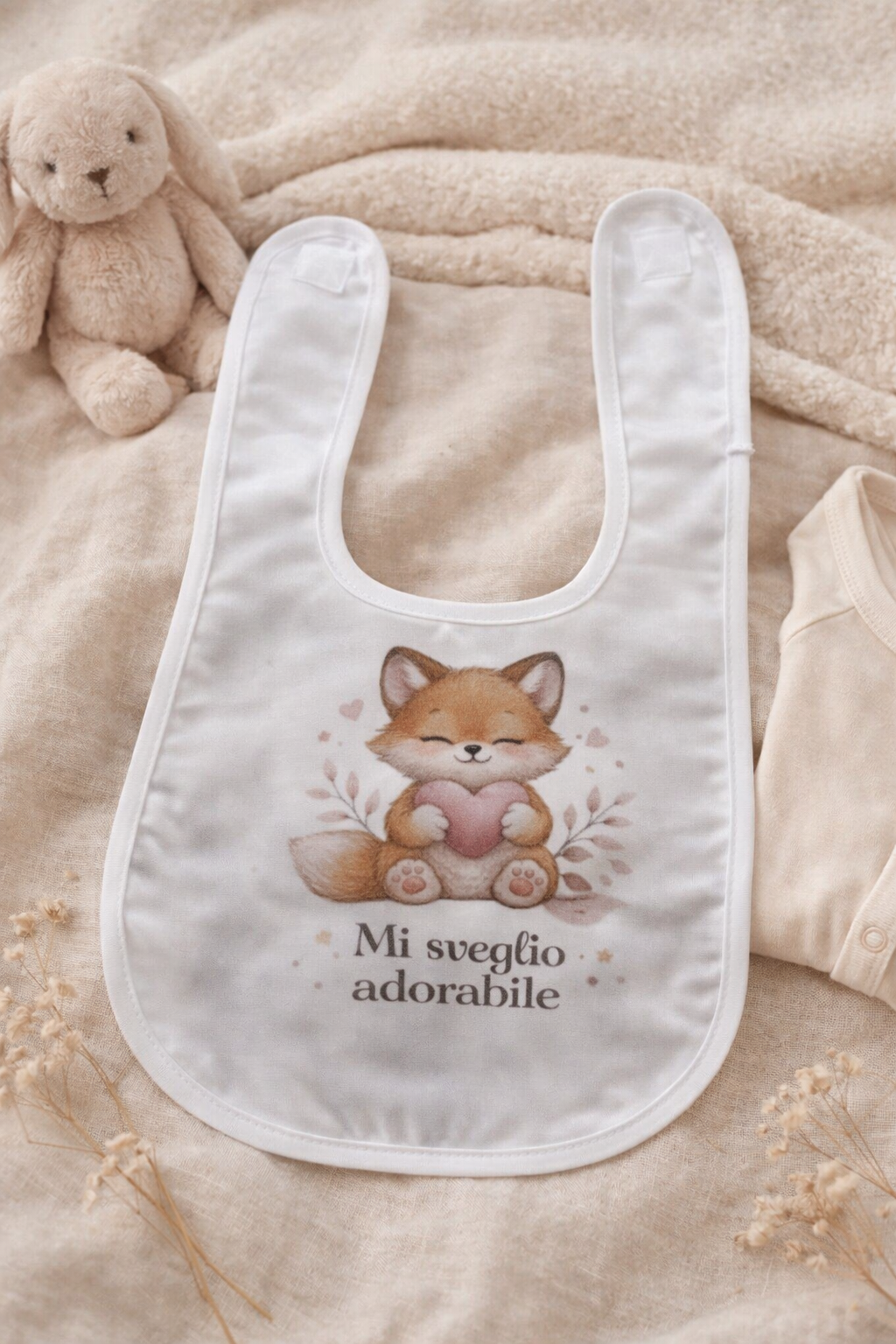 Bavaglini Neonato con Frasi Divertenti e Animaletti – Idea Regalo Nascita Baby