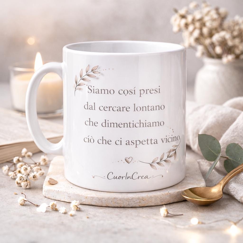 Tazza con Frase Motivazionale Personalizzata – Idea Regalo Elegante con Citazione