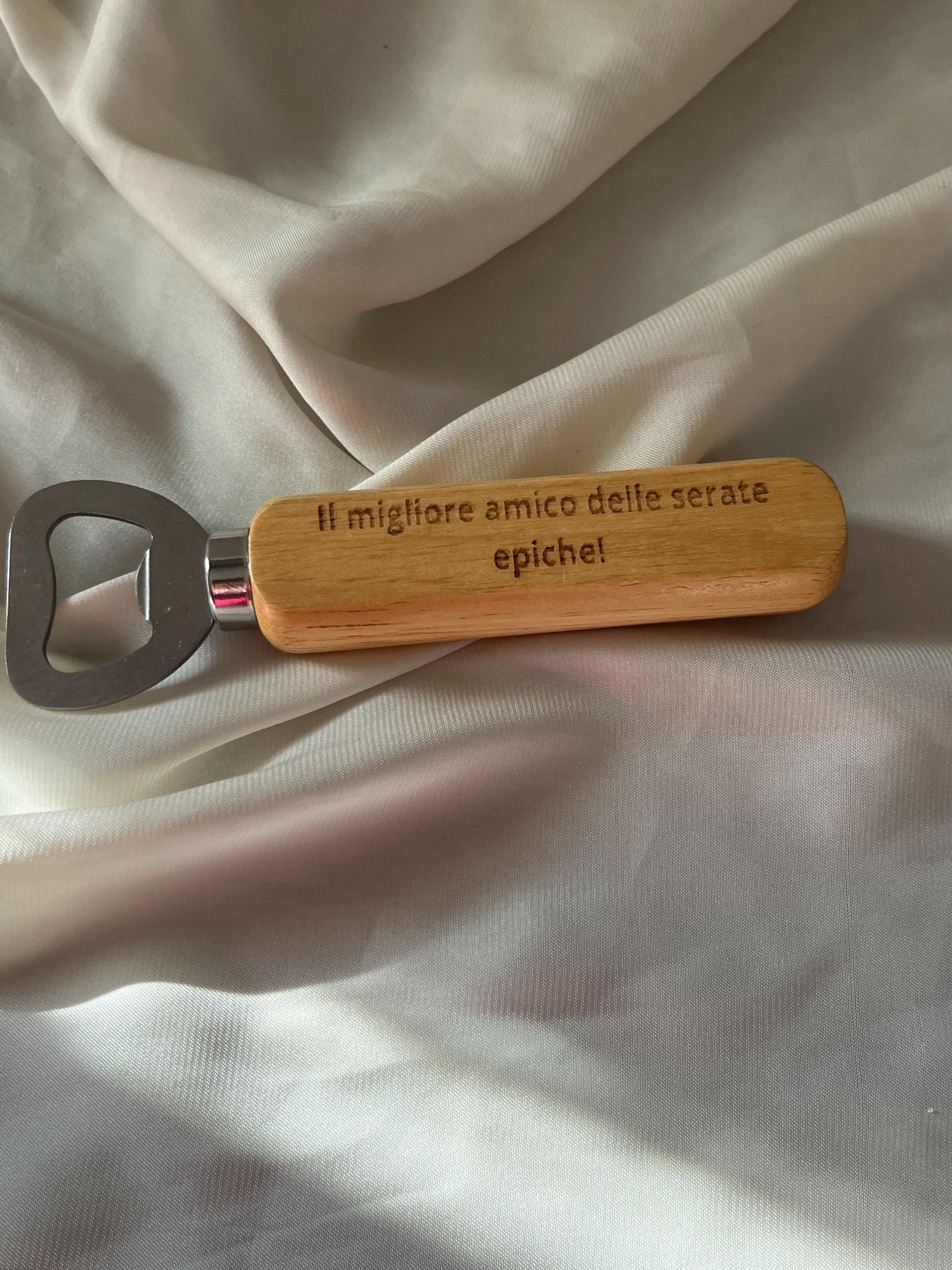 Cavatappi in Legno Personalizzato con Incisione – Apribottiglie Artigianale