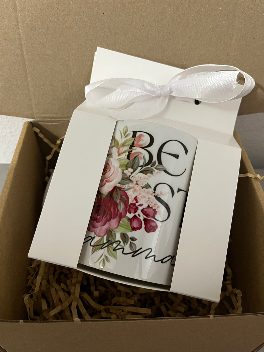 Tazza “Best Mamma” personalizzata – Idea regalo mamma – Tazza floreale elegante