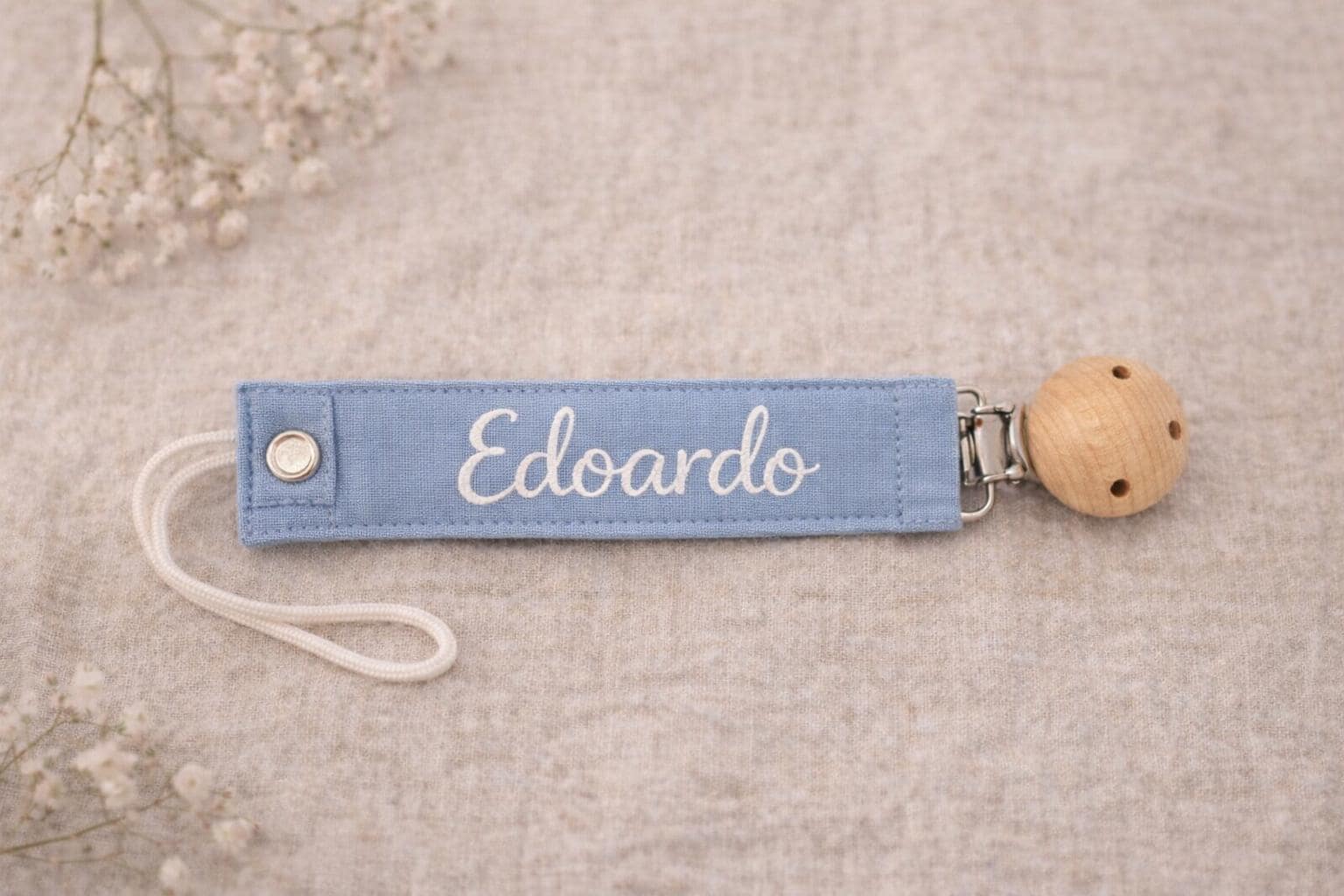 Set nascita personalizzato neonato – box regalo con body, bavaglino e portaciuccio