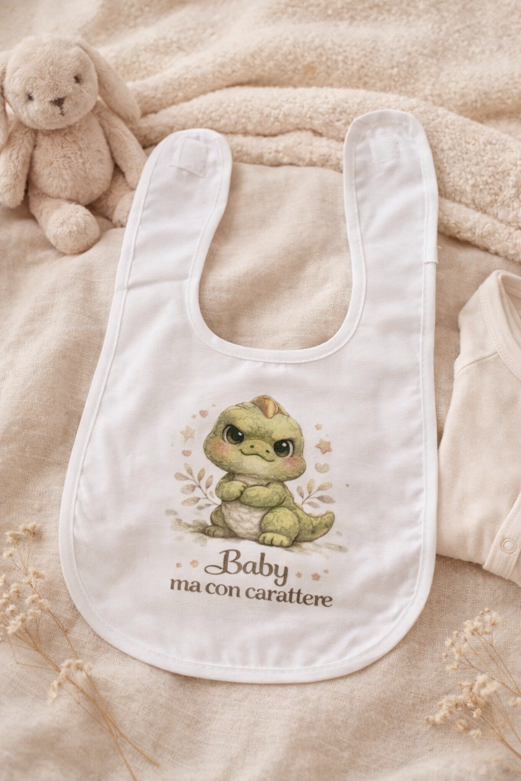 Bavaglini Neonato con Frasi Divertenti e Animaletti – Idea Regalo Nascita Baby