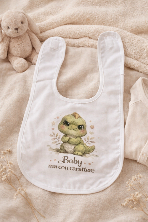 Bavaglini Neonato con Frasi Divertenti e Animaletti – Idea Regalo Nascita Baby