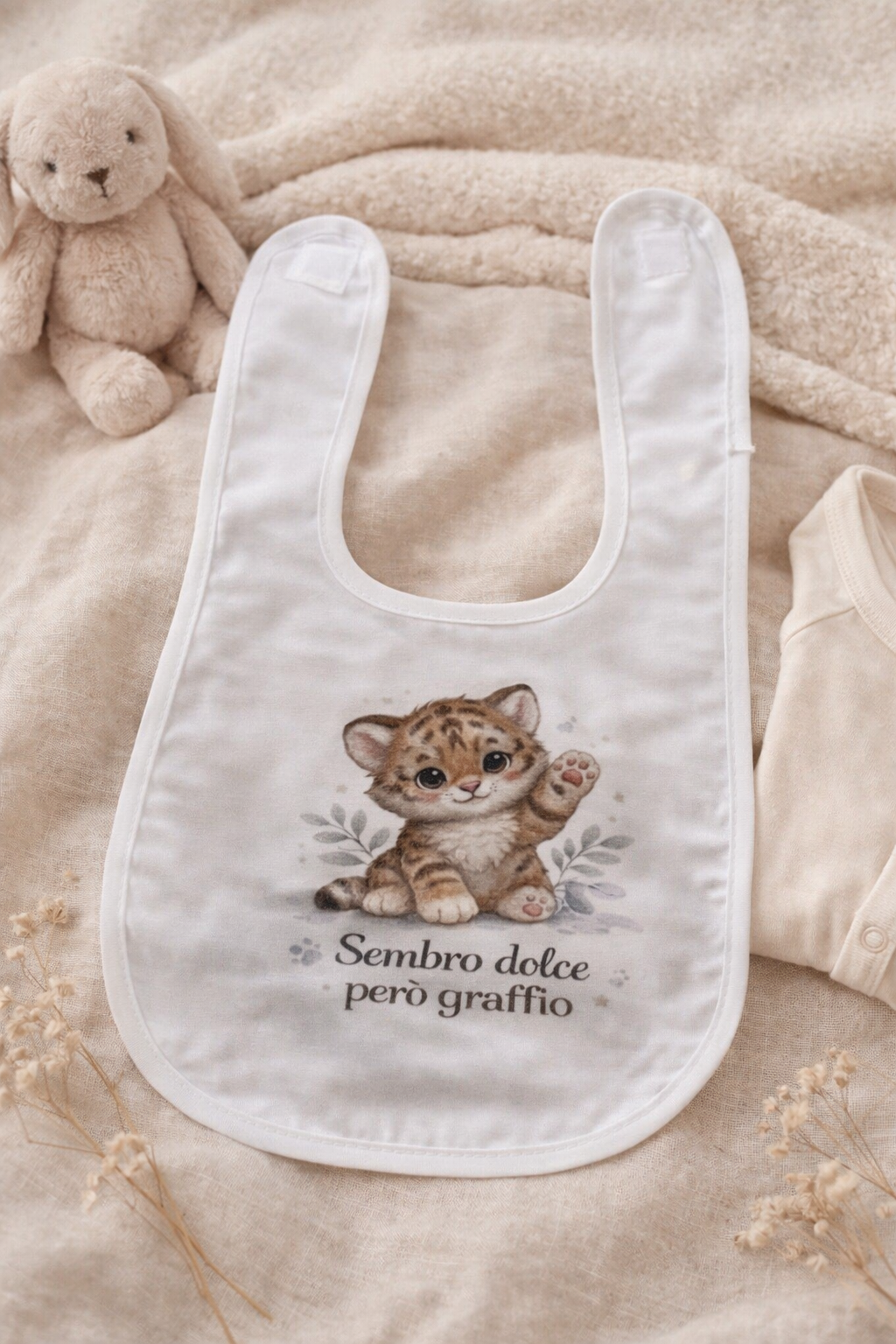 Bavaglini Neonato con Frasi Divertenti e Animaletti – Idea Regalo Nascita Baby