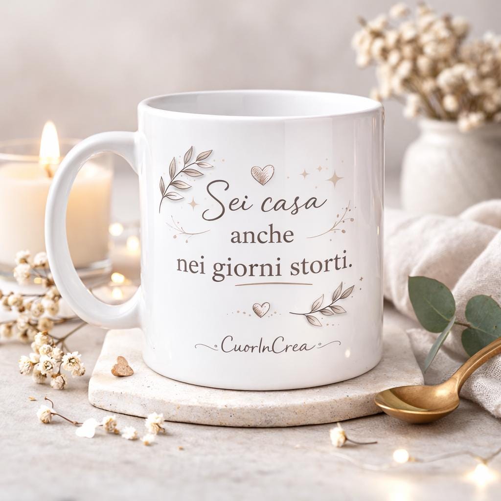 Tazza con Frase Motivazionale Personalizzata – Idea Regalo Elegante con Citazione