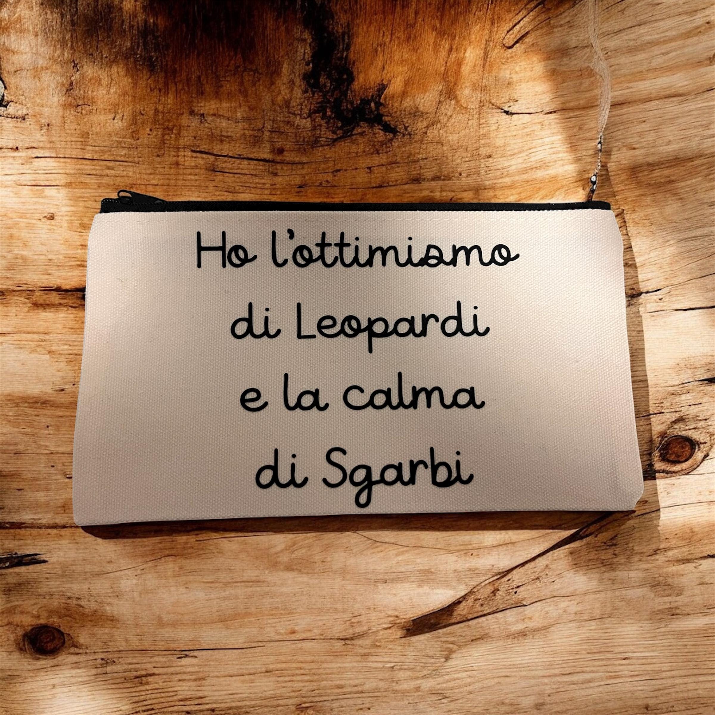 Pochette personalizzata con scritta – trousse beauty donna – idea regalo ironica artigianale