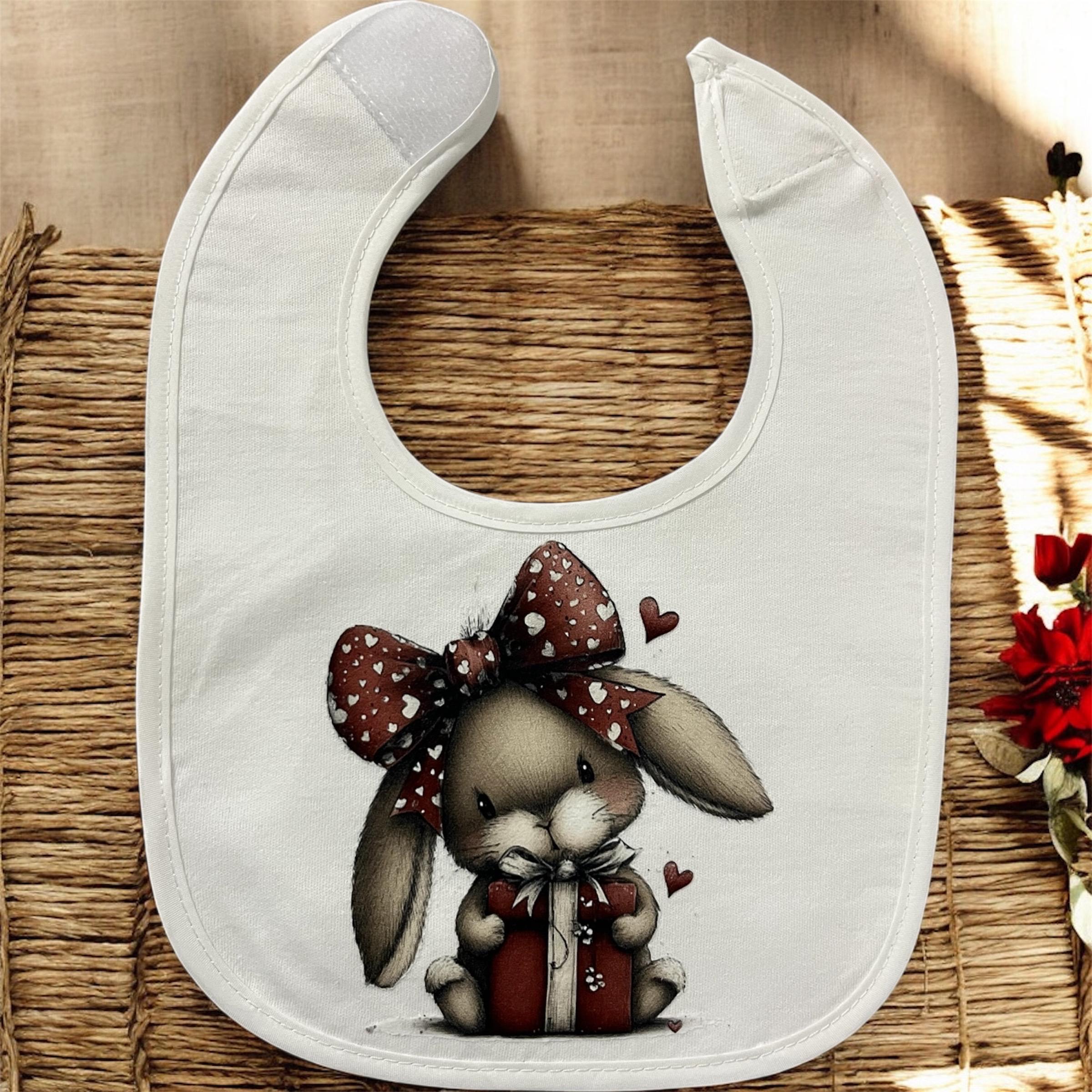 Bavaglino Neonato Personalizzato Romantico – Idea Regalo Nascita per Bimbo e Bimba