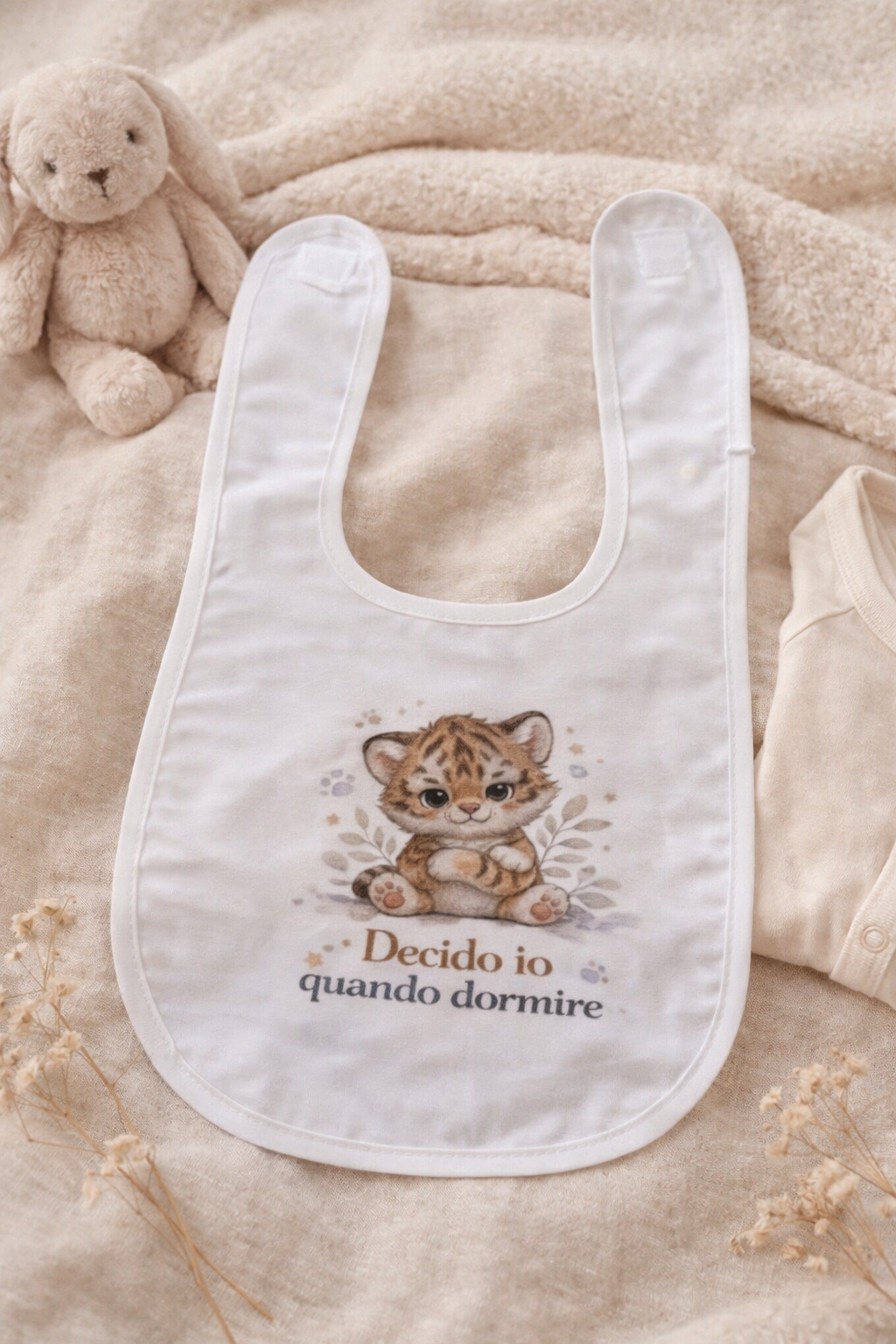 Bavaglini Neonato con Frasi Divertenti e Animaletti – Idea Regalo Nascita Baby