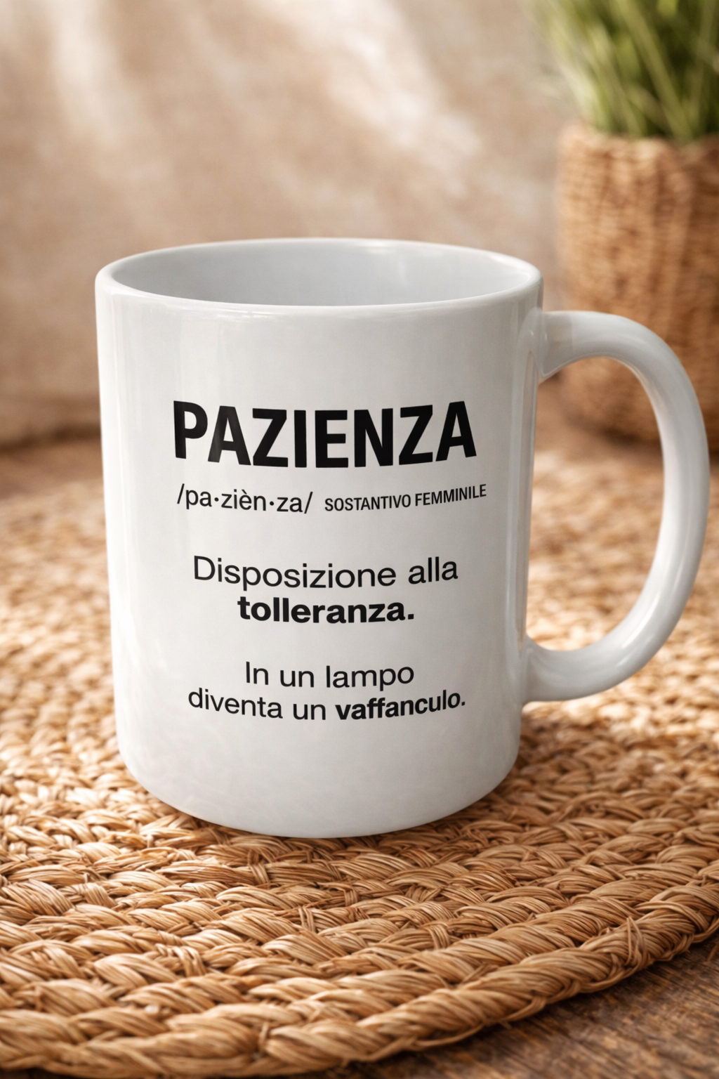 Tazza Pazienza con Definizione Ironica | Regalo Divertente