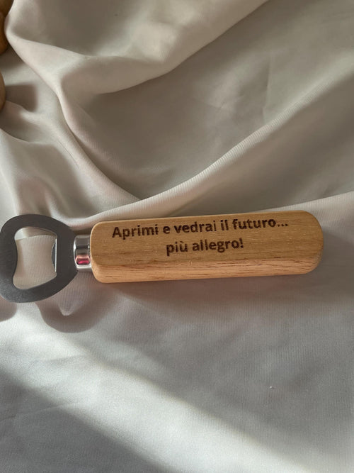 Cavatappi in Legno Personalizzato con Incisione – Apribottiglie Artigianale