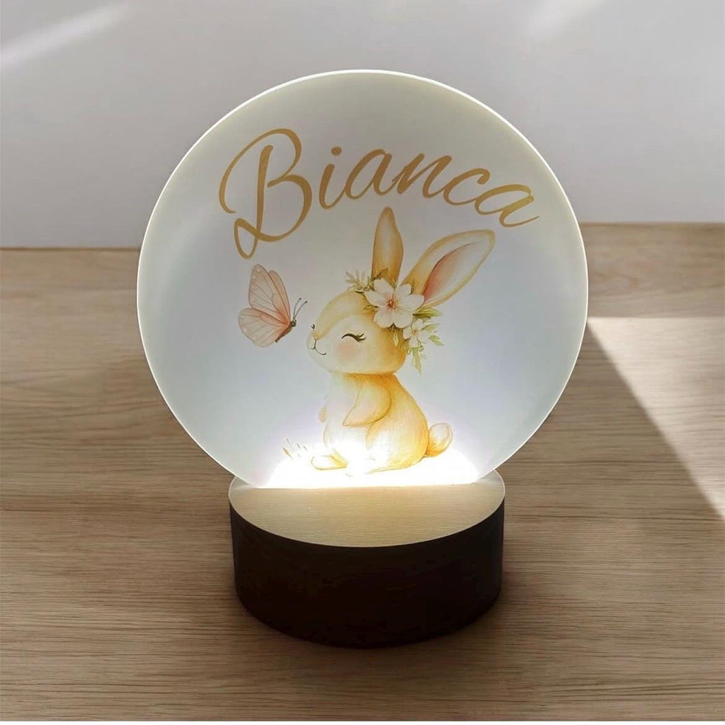 Lampada personalizzata bambino in plexiglass con nome – Luce notte nascita cameretta