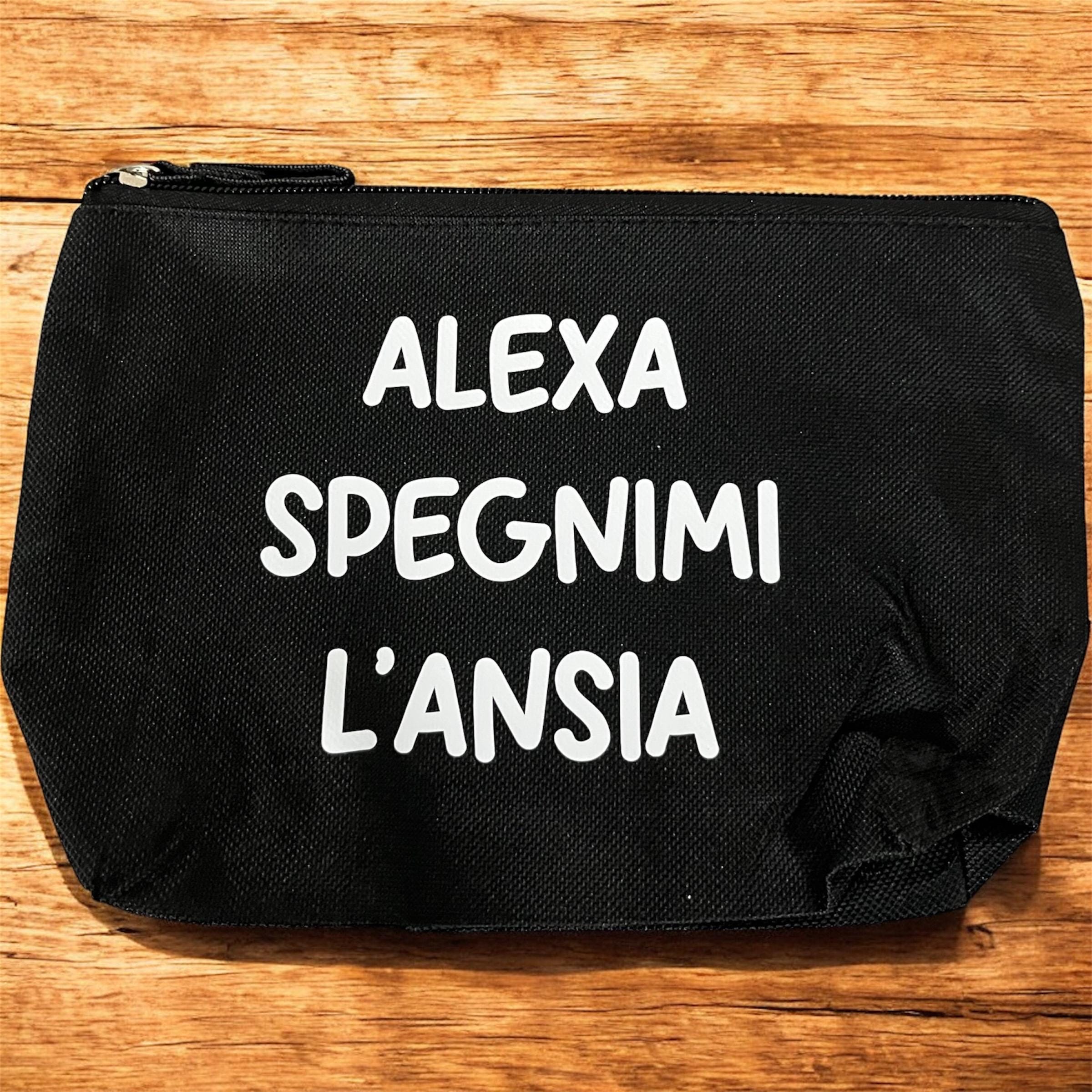 Beauty Case con Frase Divertente – Astuccio Porta Trucco Nero – Idea Regalo Ironica Donna