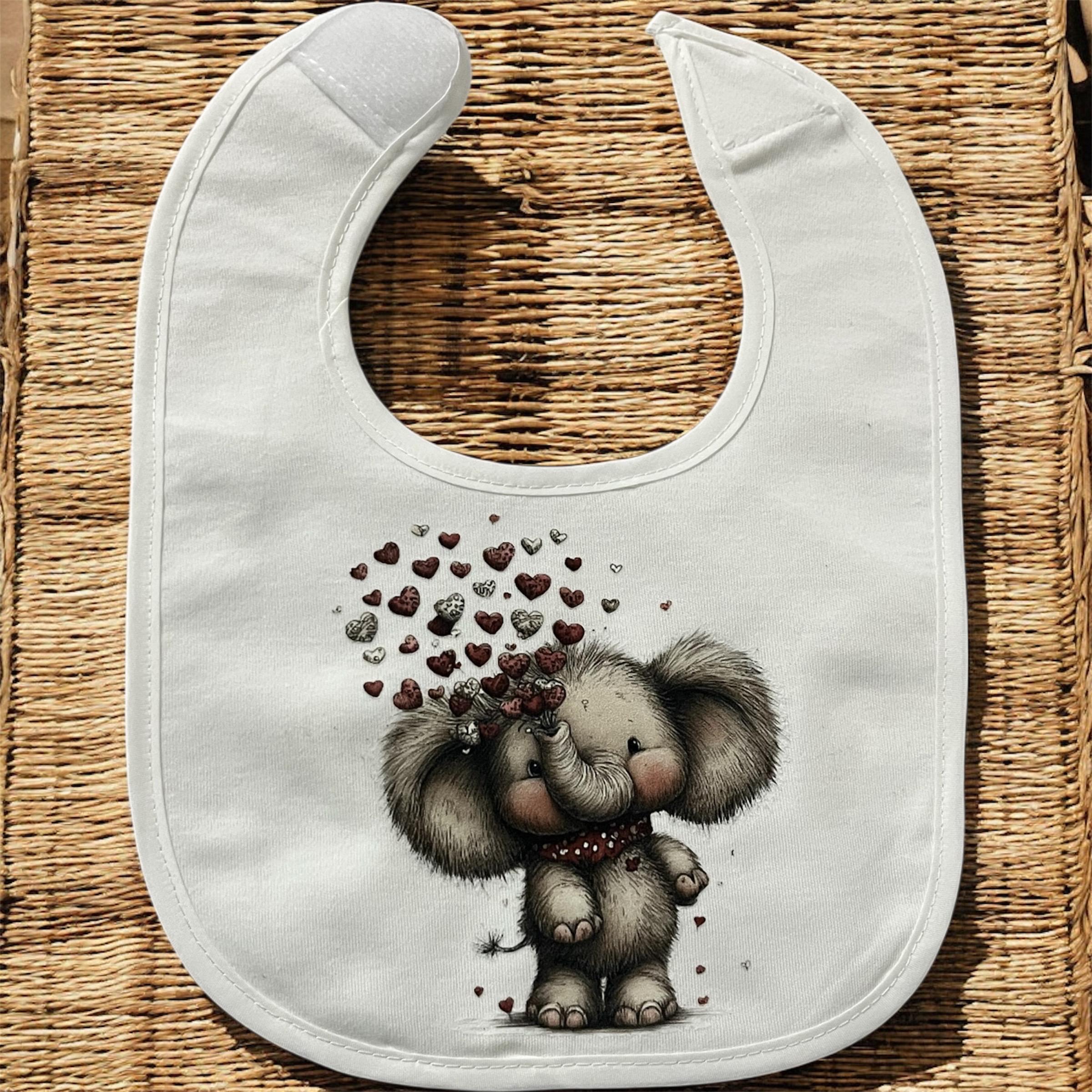 Bavaglino Neonato Personalizzato Romantico – Idea Regalo Nascita per Bimbo e Bimba