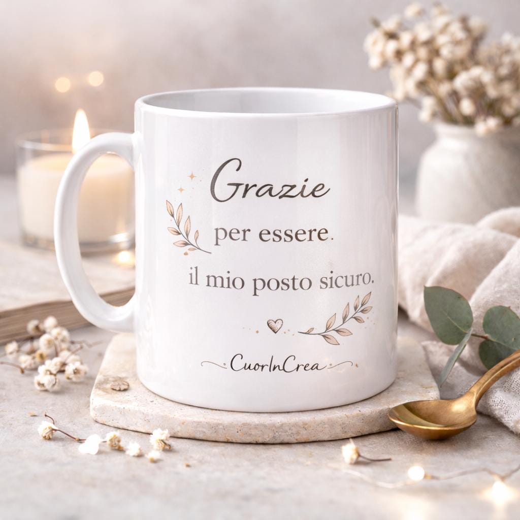 Tazza con Frase Motivazionale Personalizzata – Idea Regalo Elegante con Citazione