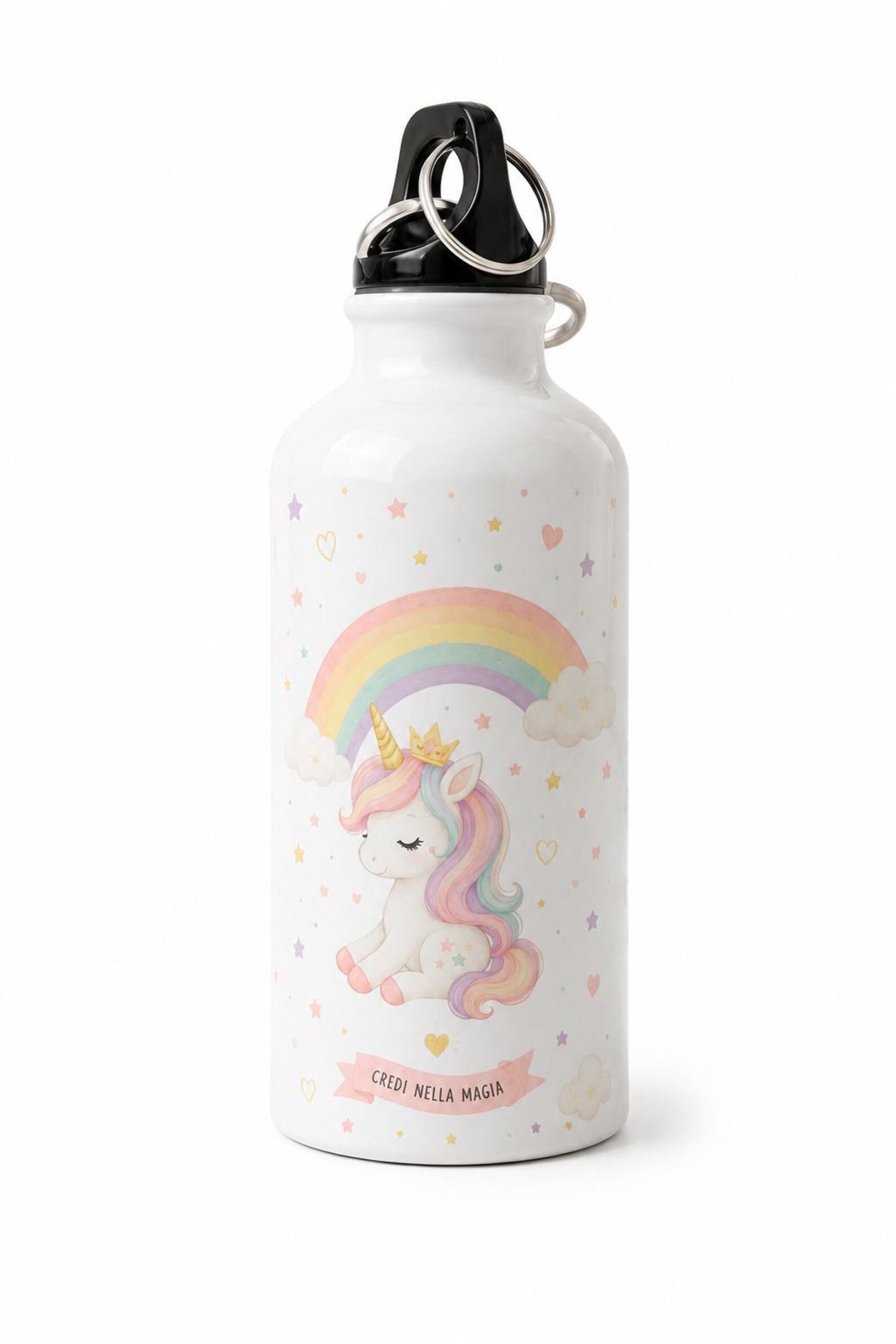 Borraccia Unicorno 400 ML in Acciaio Personalizzata per Bambini
