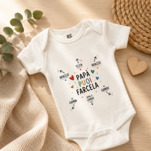 Body Neonato “Papà Puoi Farcela” – Body Personalizzato