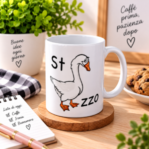 Tazza Ironica “St…zzo” – Tazza Divertente con Oca