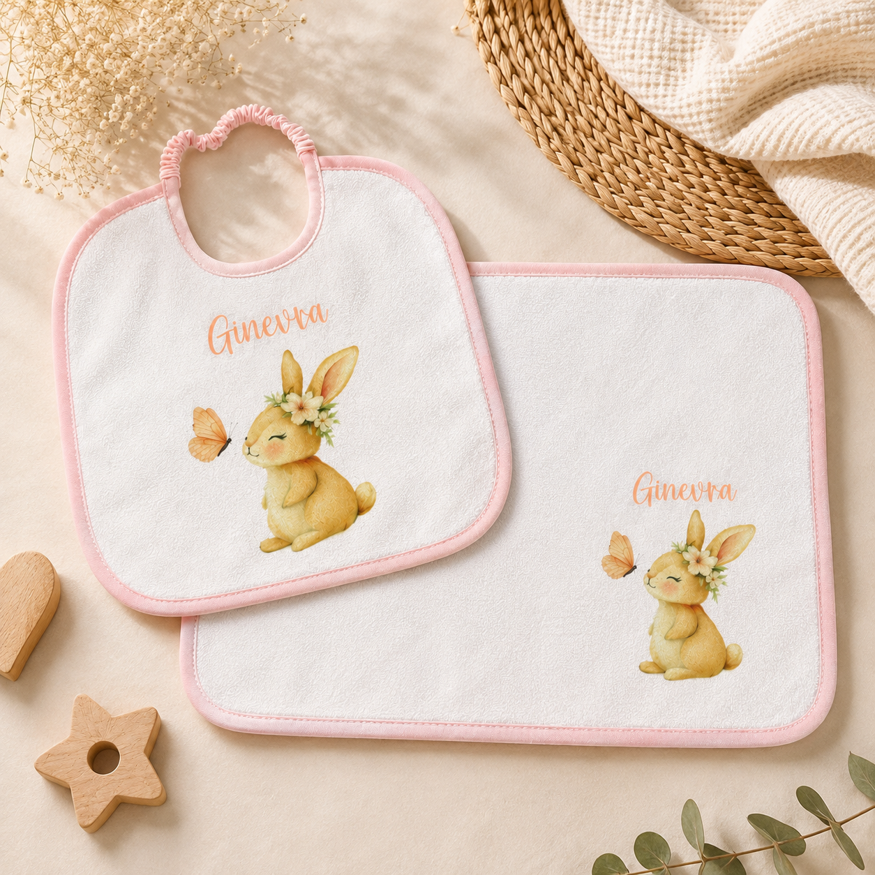 Set Merenda Personalizzato – Tovaglietta e Bavaglino - immagine 2