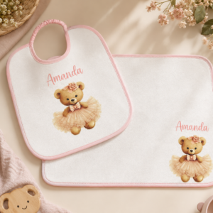 Set Merenda Personalizzato – Tovaglietta e Bavaglino