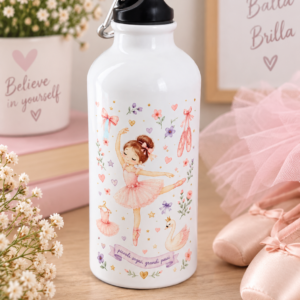 Borraccia Bambina Personalizzata – Ballerina e Cigno